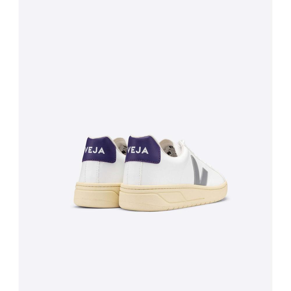 Women's Veja URCA CWL OXFORD-GREY Sneakers White/Purple | ZA 633RVD